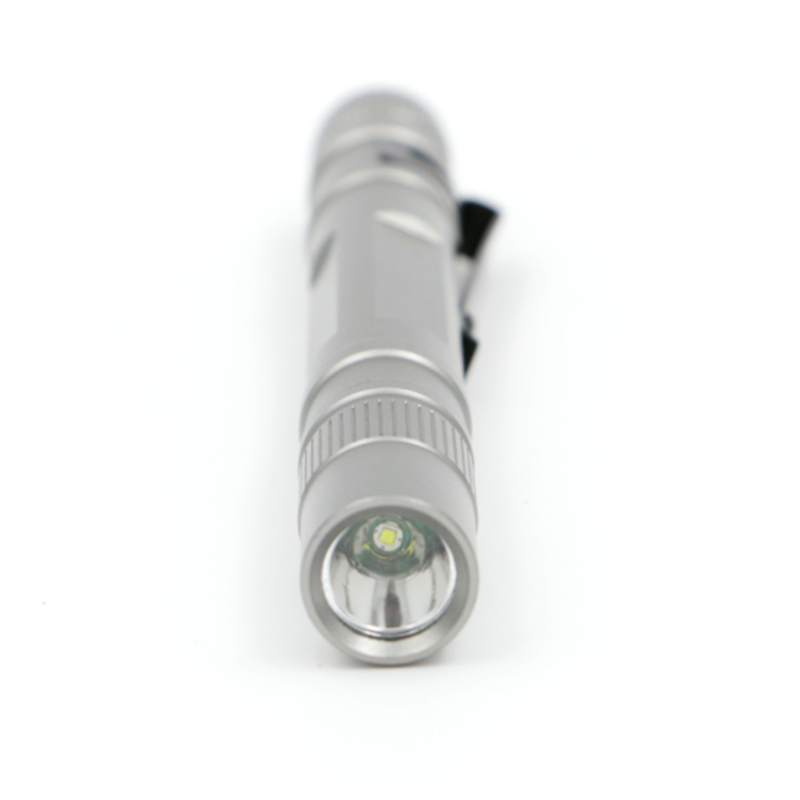 Portable Mini LED Flashlight Pen Torch Lamp Penlight Battery Powered with Clip