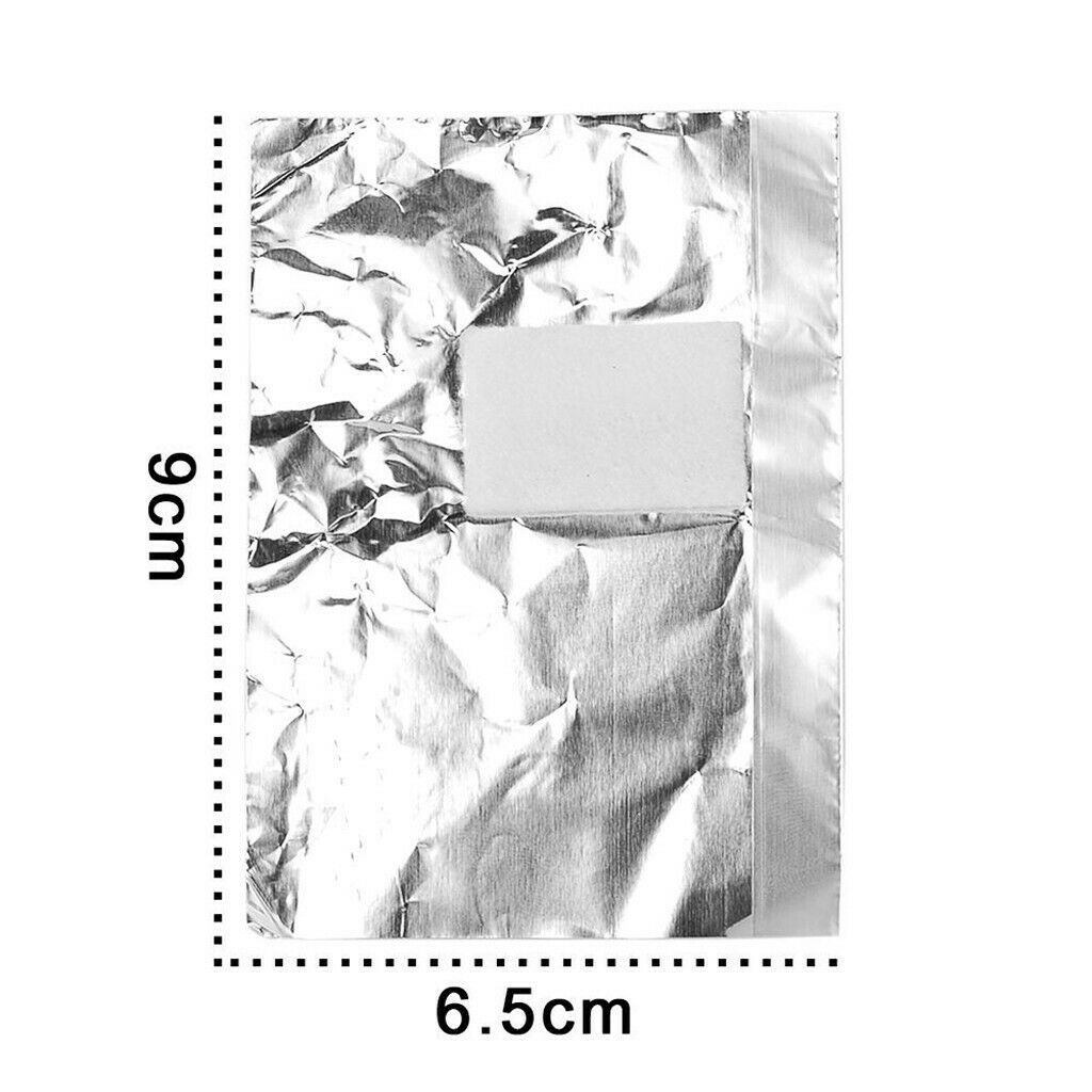 100x Nail Art Gel Polish Remover Pads Cotton Tinfoil