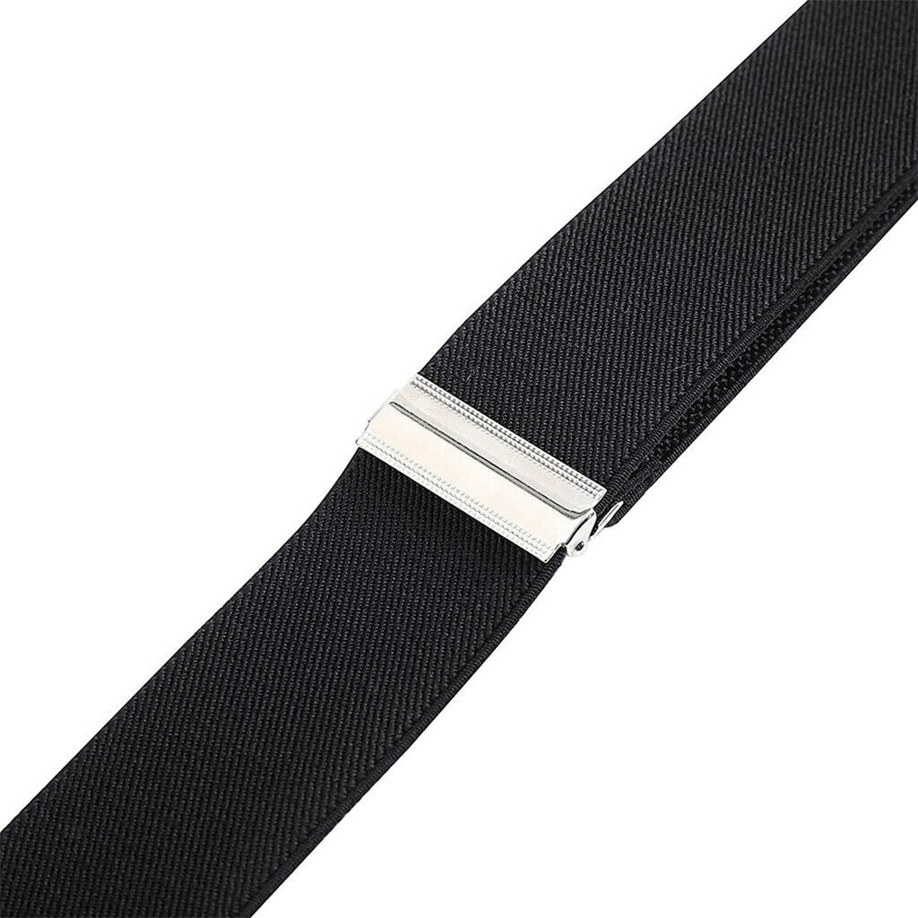 Men's Adjustable Y-Back Elastic Suspenders Braces Work Button End Suspender