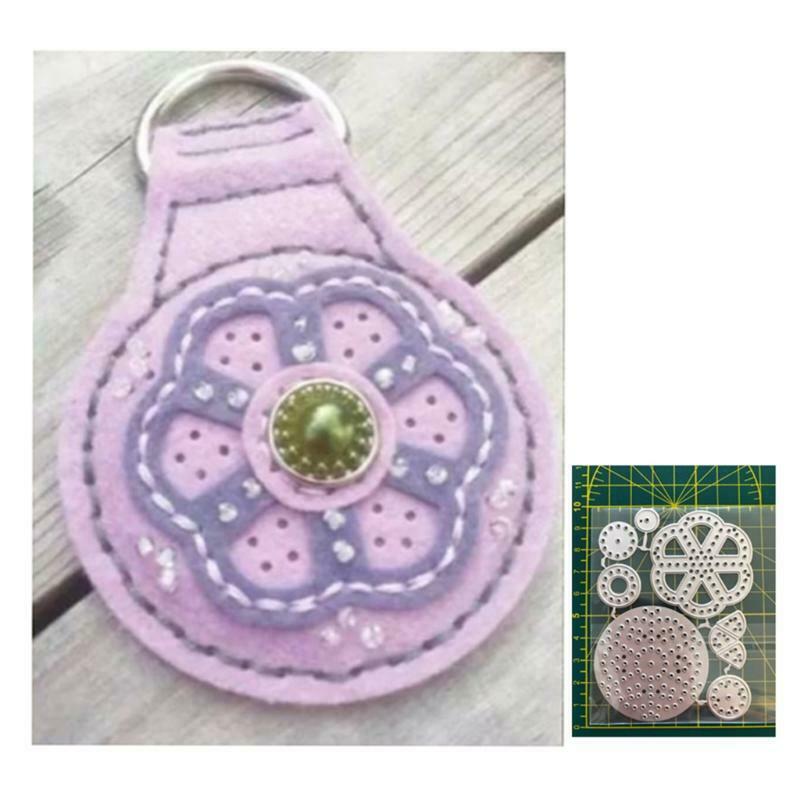 Flower Pendant Metal Cutting Dies Stencil DIY Scrapbooking Album Paper Card Mold