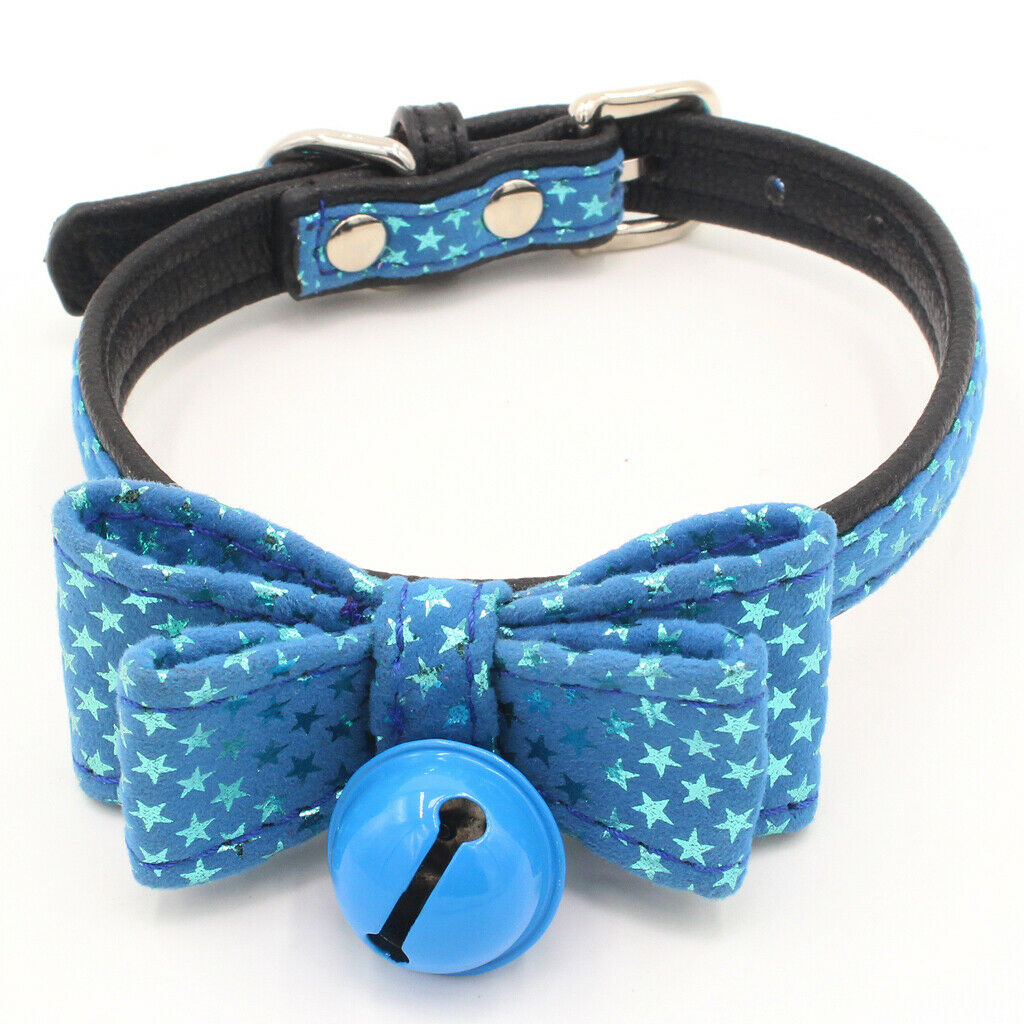 Dog & Cat Pet Star Bow Tie Collar Puppy Kitten Necktie Collar Blue S