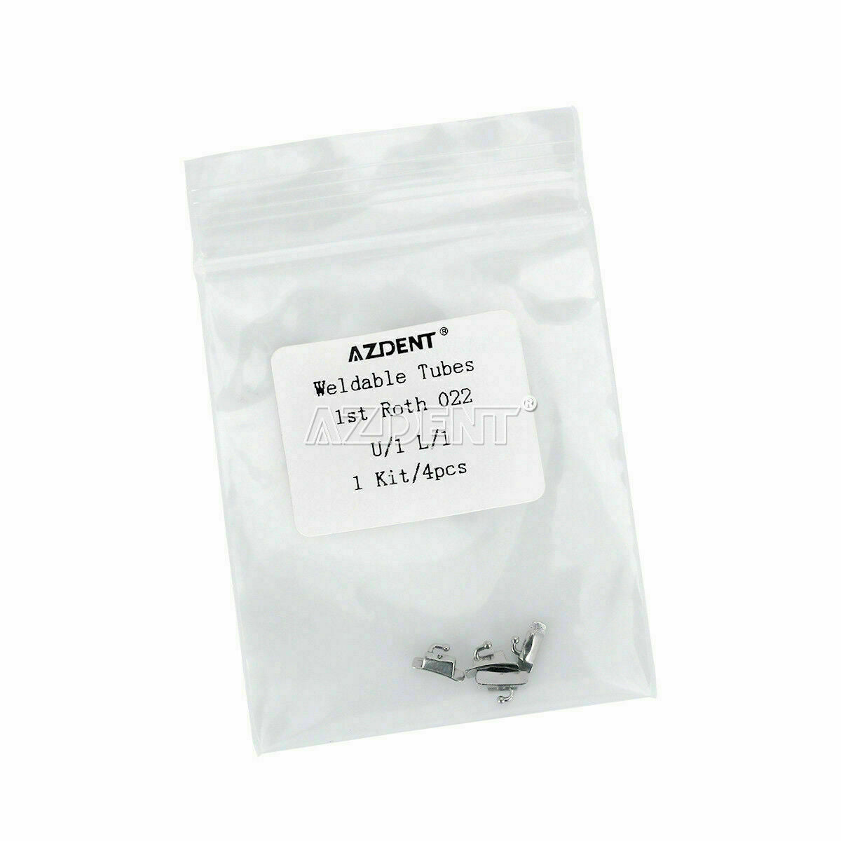 100Pack Dental Buccal Tube Non-Convertible Roth 022" U1L1 Weldable For 1st Molar