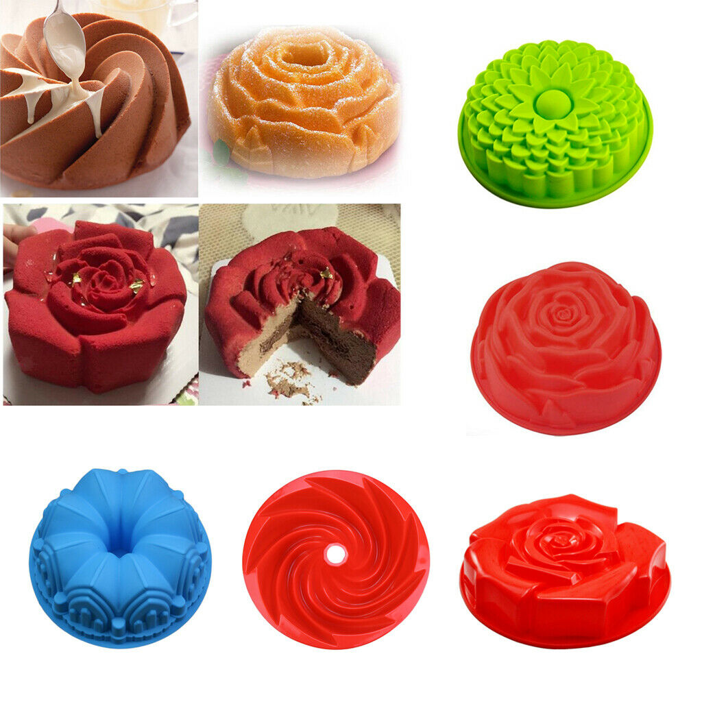 Crown Castle Silicone Cake Pan Cake Pan Mold Non Stick Baking Pan DIY Baking