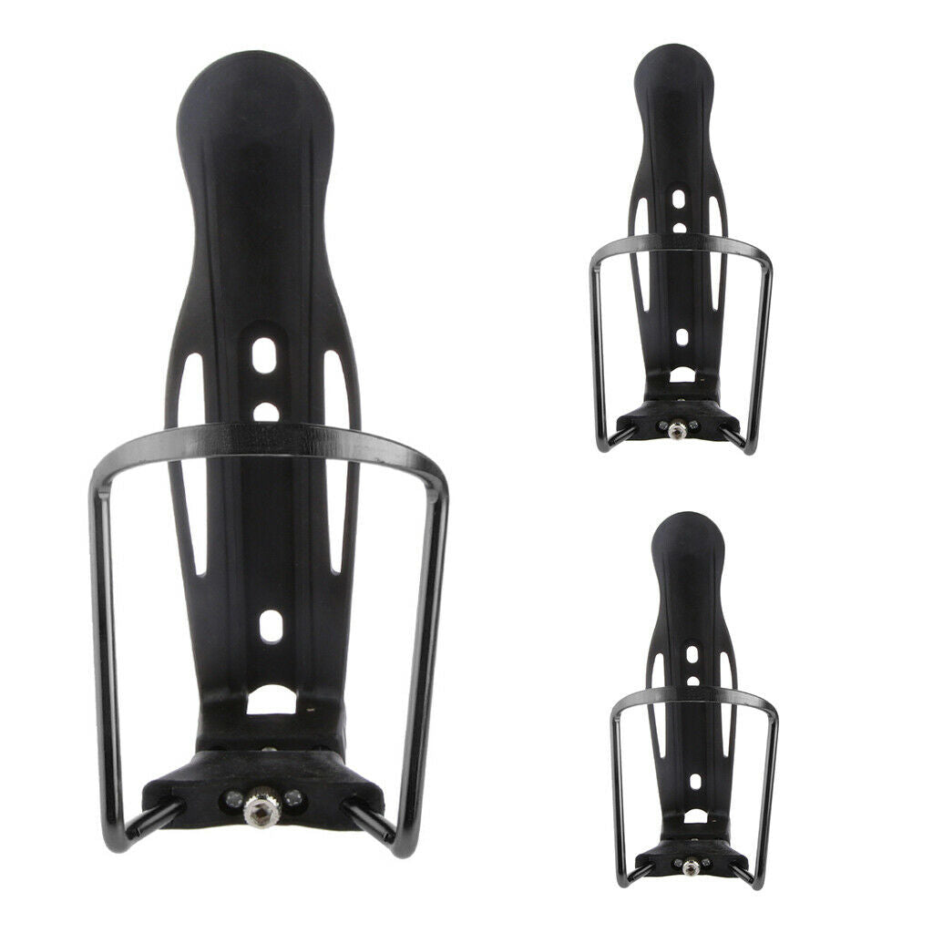 3x Bike Water Bottle Cages Alloy Cycling Cup  Brackets Adjustable