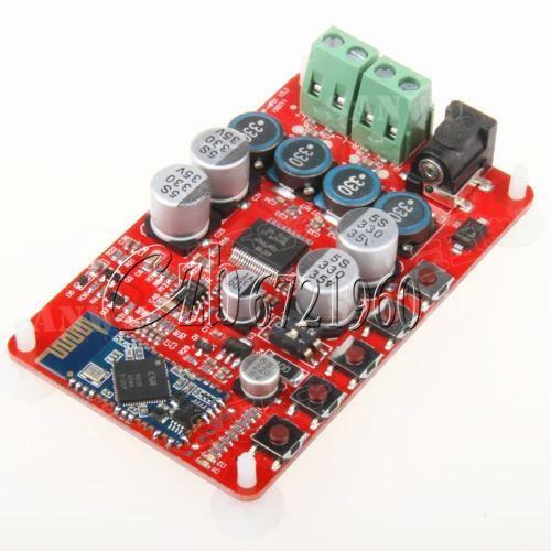 TDA7492P 2X50W Bluetooth 4.0 Audio Receiver Amplifier Module Board Red + Case