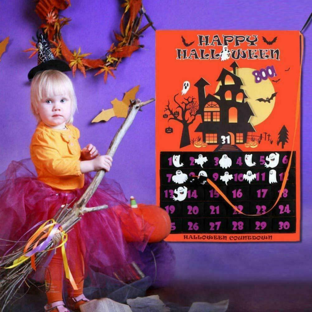 Halloween Advent Calendar Detachable Countdown Wall Calendar Party Decoration