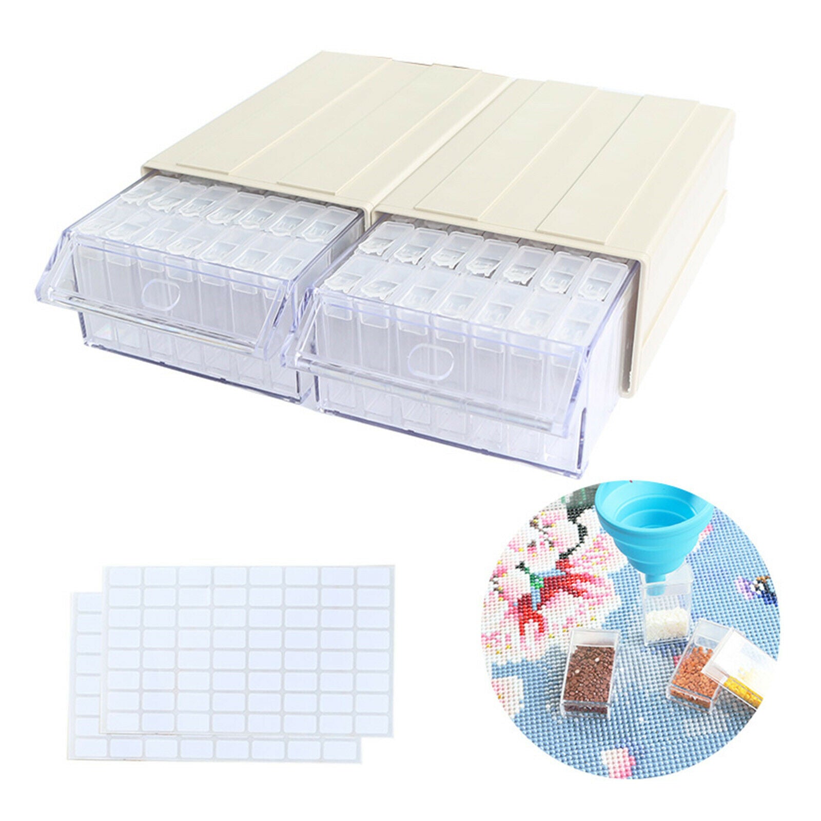 70 Grids 5D Diamond Painting Storage Box Jewelry Beads Organizer Holder