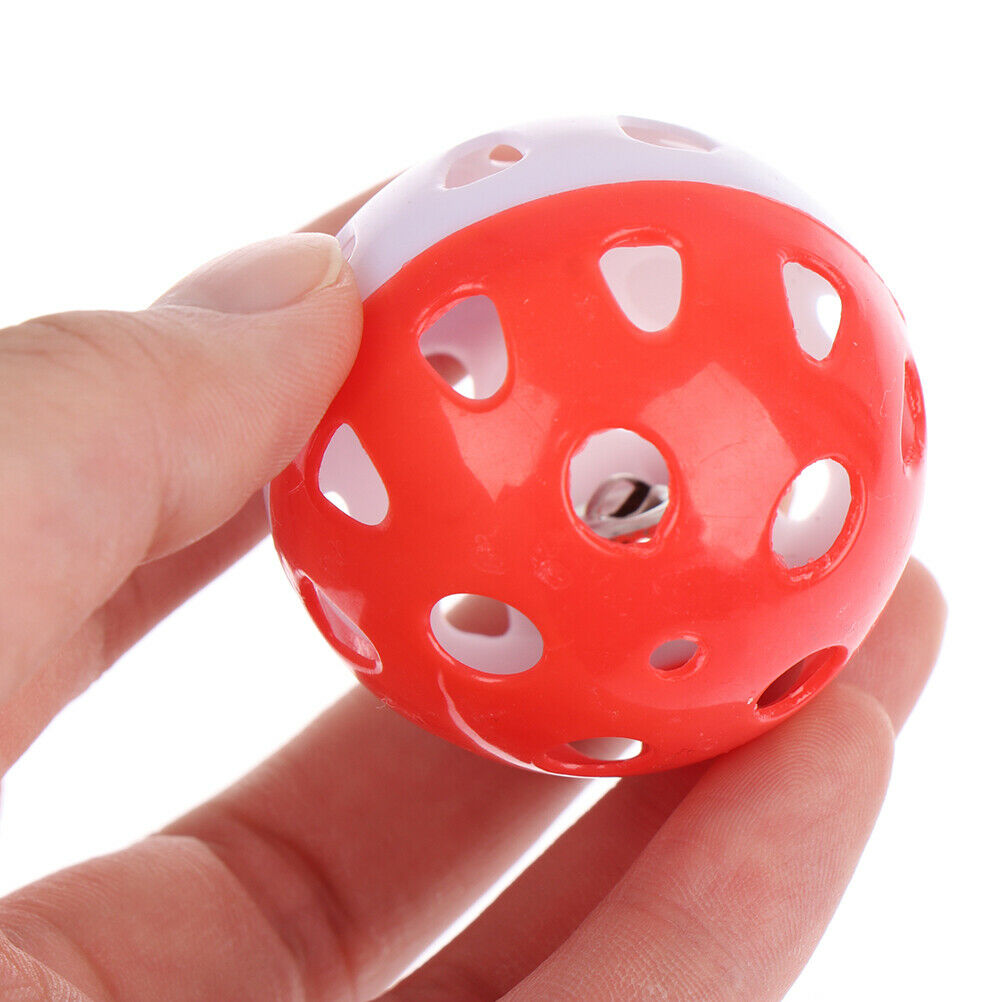 5pcs Toys for Cats Ball with Bell Playing Chew Rattle Plastic Ball Intera.l8