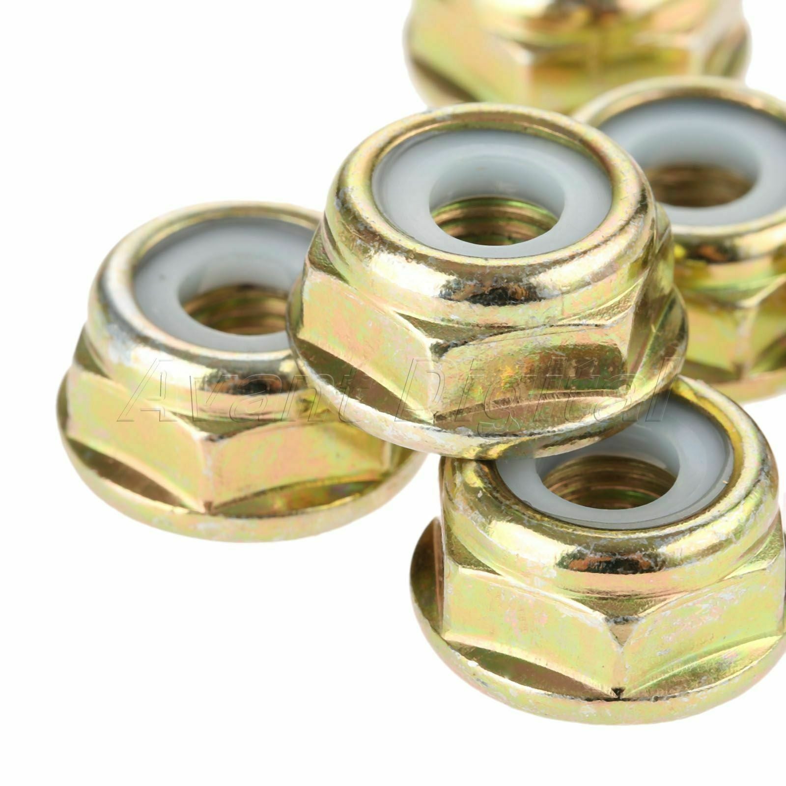 5 X Lawnmowers Brush Cutter Blade Nuts M10*1.25 String Trimmer Gear Spare Parts