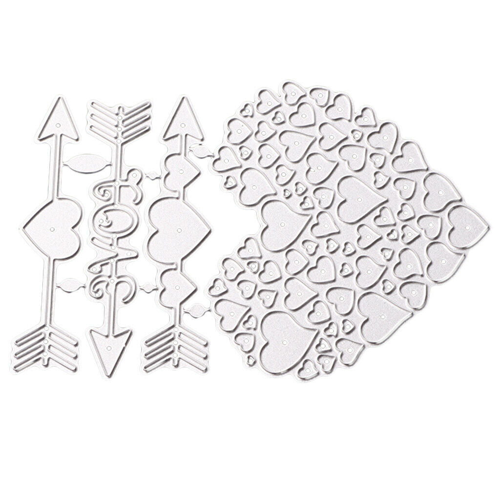 Love Heart Stencil Metal Cutting Dies DIY Scrapbooking Photo Album Decors