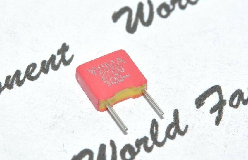 10pcs - WIMA FKS2 2700P (2700PF) 100V 5% pitch:5mm Capacitor FKS2D012701A00JSSD