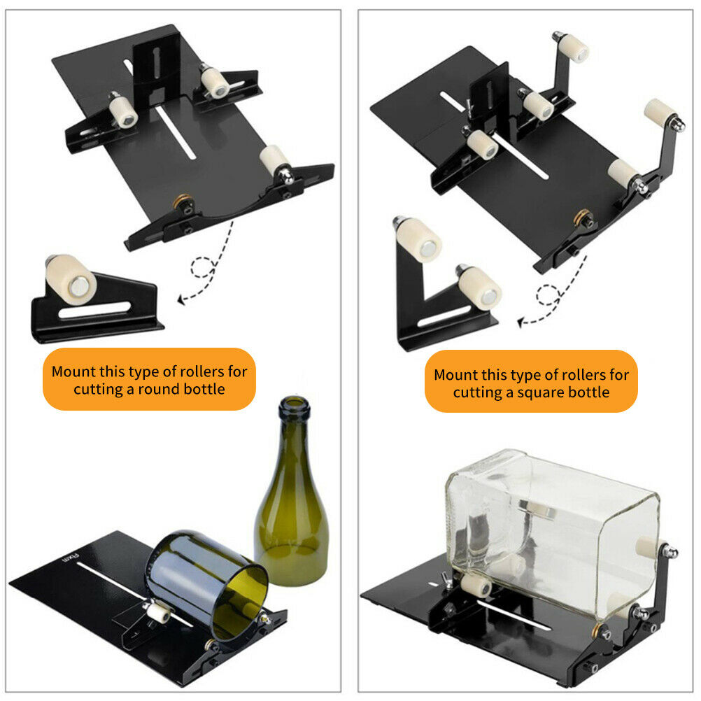 19PCS Glass Bottle Cutter DIY Hand Tool Square Glass Cutter Wine Bottle Tool KX