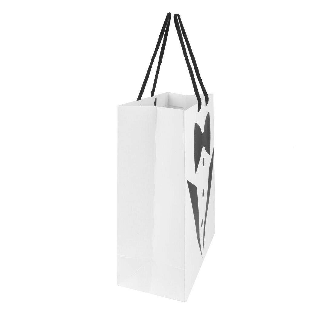 Set of 2pcs Wedding Groomsmen/Father Birthday/Anniversary/Tuxedo Gift Bags Favor