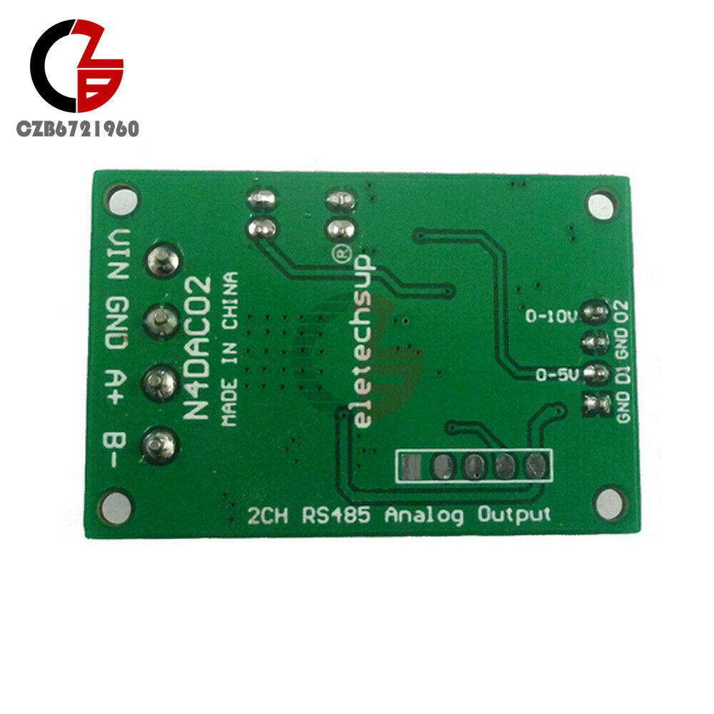 DC12-25V 2 Channel PWM DAC RS485 Voltage Analog Converter Module N4DAC02 MODBUS