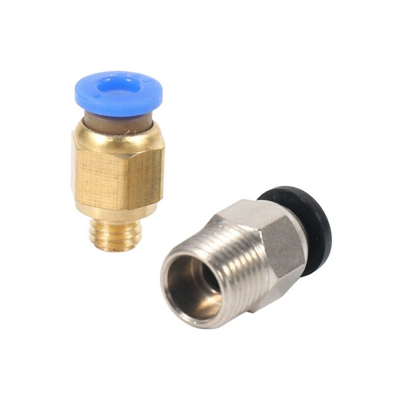 PC4-M10 Straight Pneumatic Fitting Push to Connect + PC4-M6  in Fitting for 3DN6
