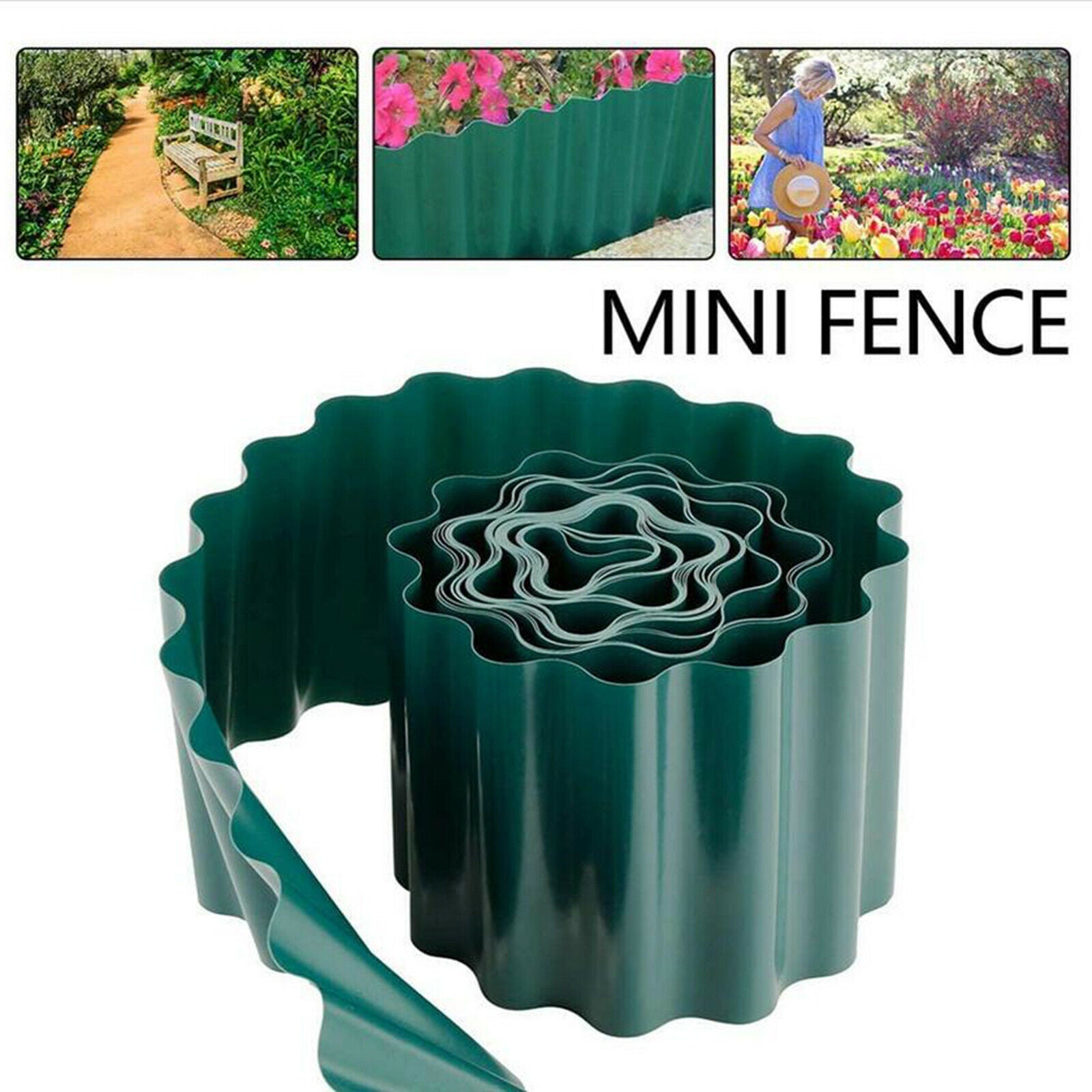 Outdoor Garden Lawn Edging Border Fence Barrier Roll DIY Patio 20cmx9m