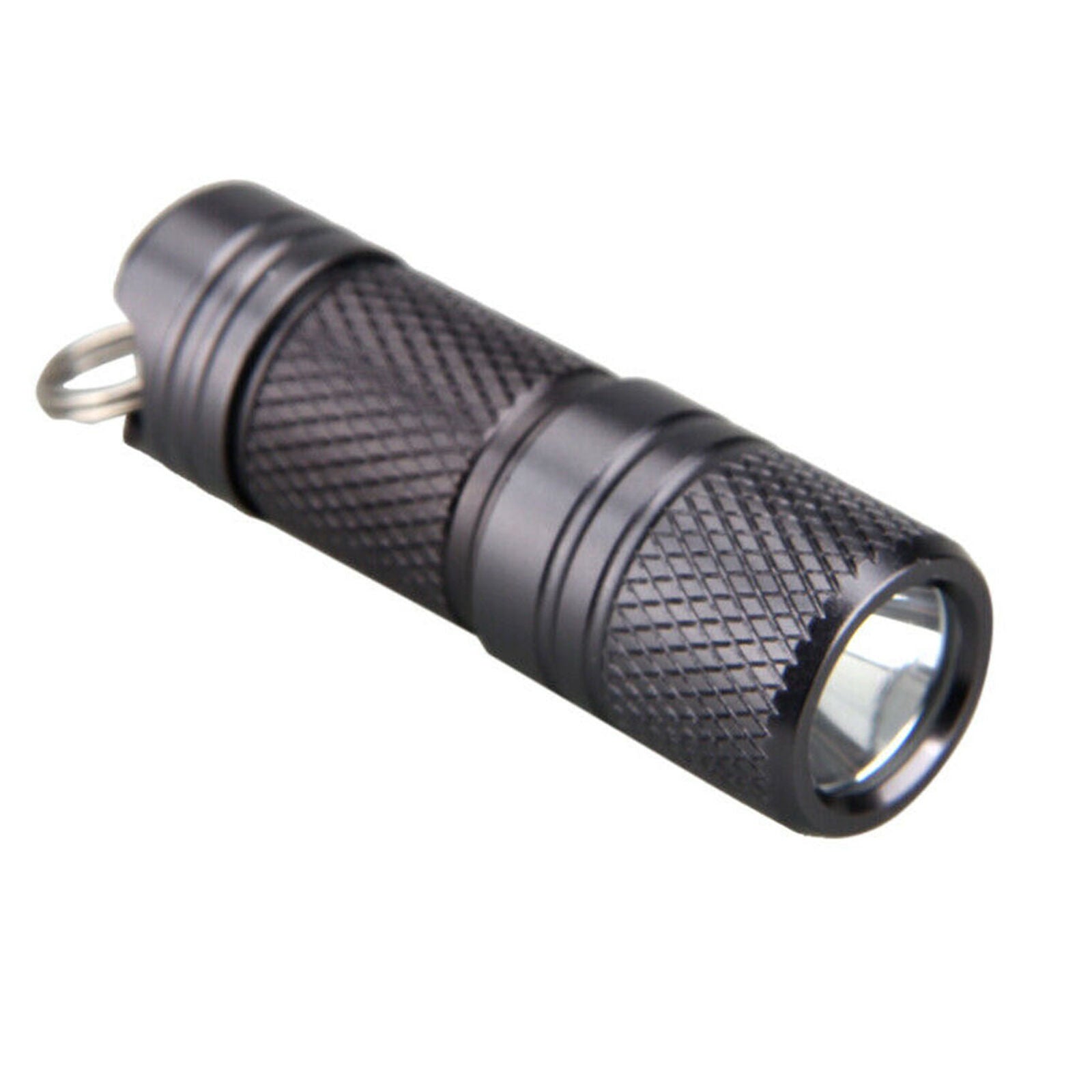 Compact Mini USB Rechargeable LED Flashlight Lamp Keychain Torch Light Night AM
