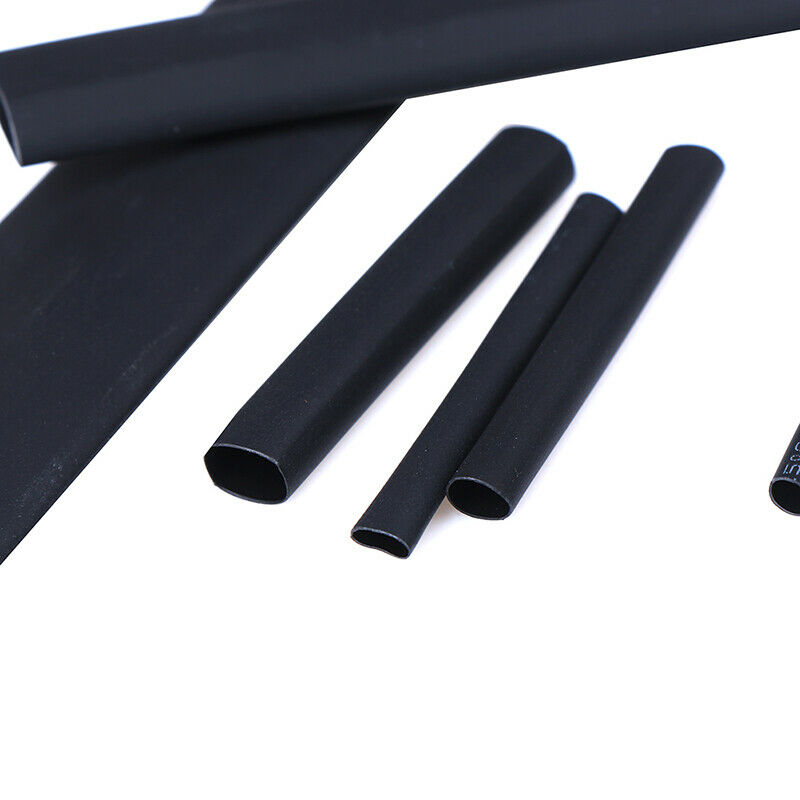 127pcs 7 Sizes 2:1 Electronic Heat Shrink Tubing Tube Sleeve Wrap Wire BlaC WF