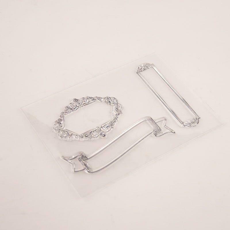 Frame Silicone Clear Seal Stamp DIY Scrapbooking Embossing Photo Album Paper Art
