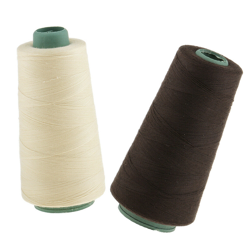 2 Colors Wigs Weaving Thread 2,187 Yards for Making Wig Sewing Hair Weft Weaves