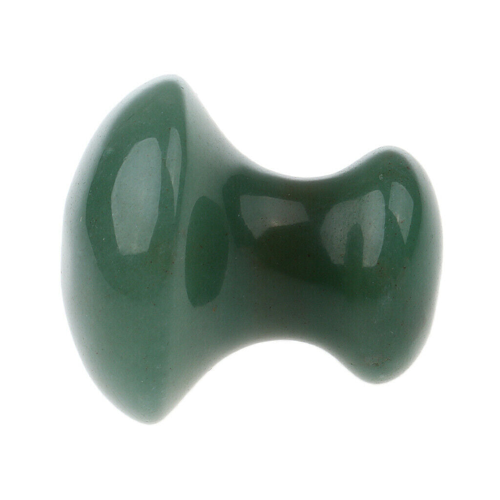2X Women Facial Beauty Massage Jade Stone Relaxing Mushroom Massage Stone Green