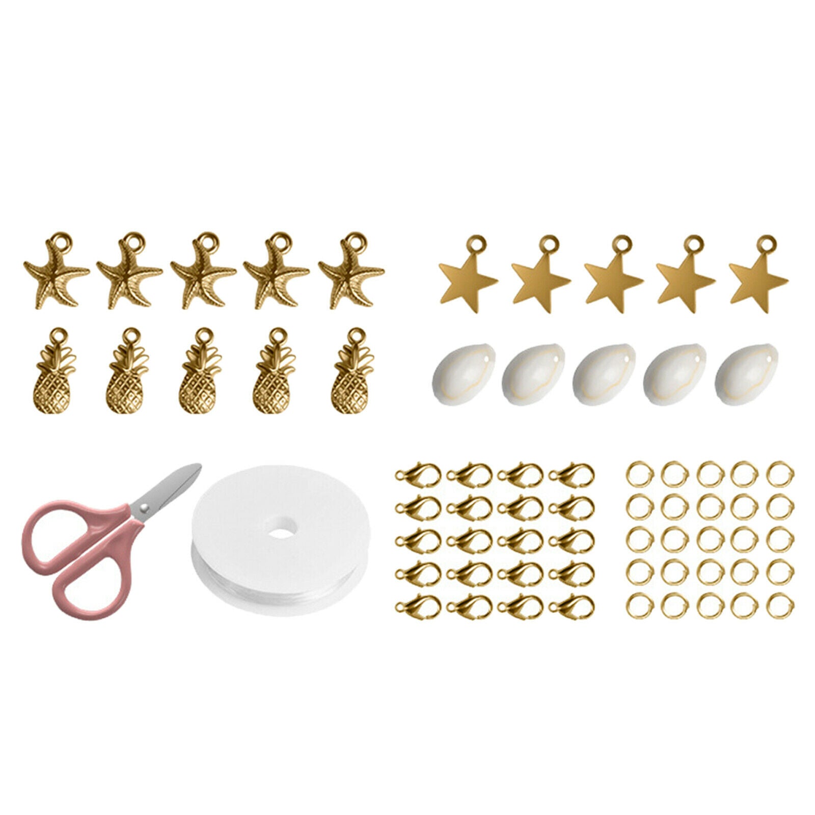All in One 6mm Jewellery Making Set Findings Handmade DIY Beading Crafting