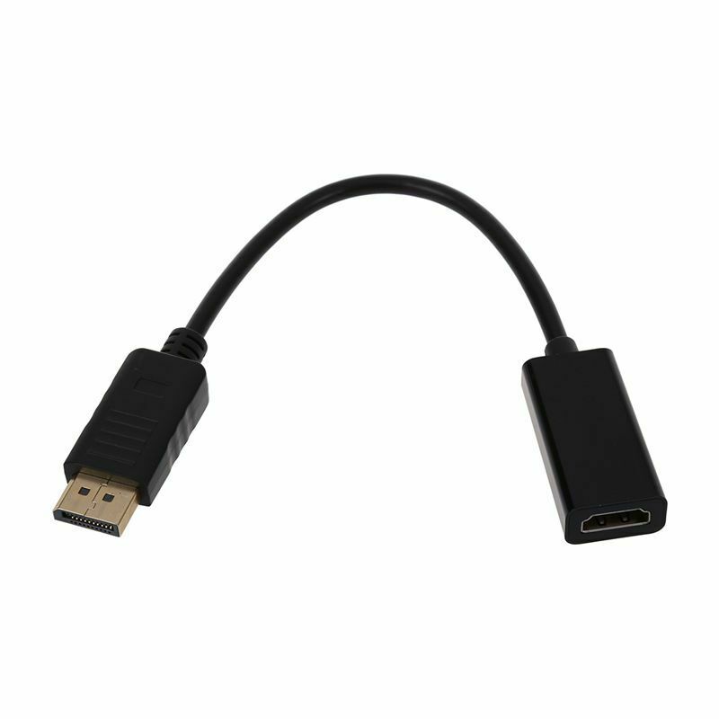 Displayport DP Male to MI Female Adapter Cable Video Audio Converter For PC H3Q3