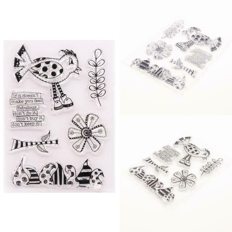 Bird Silicone Clear Seal Stamp DIY Scrapbooking Embossing Photo Album Card Decor