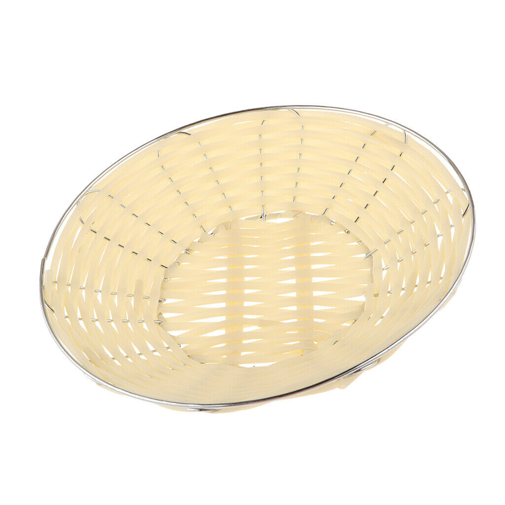 Food Serving Baskets Hand Woven for Fries Burgers Sandwiches 20X9X4cm