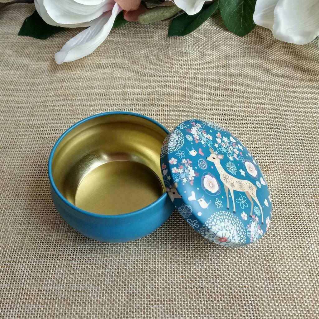 Prettyia Tins Box Art Craft Storage Container DIY Candle Holder Box
