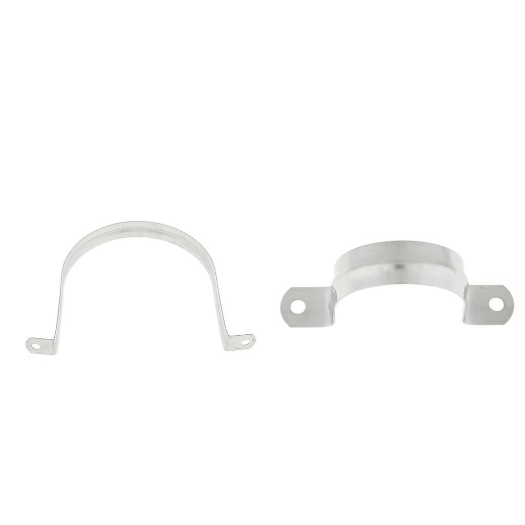 2 pieces Stainless Steel Saddle Clip Clamp Stormwater Pipe Downpipe 50+120mm