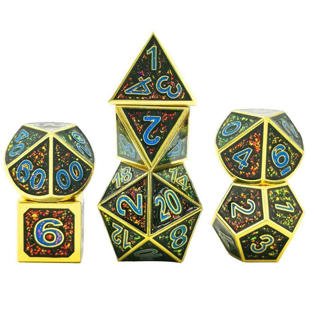 7PCS Multi Side Dice D4 D6 D8 D10 D12 D20 for Role Play Party Board Game #3