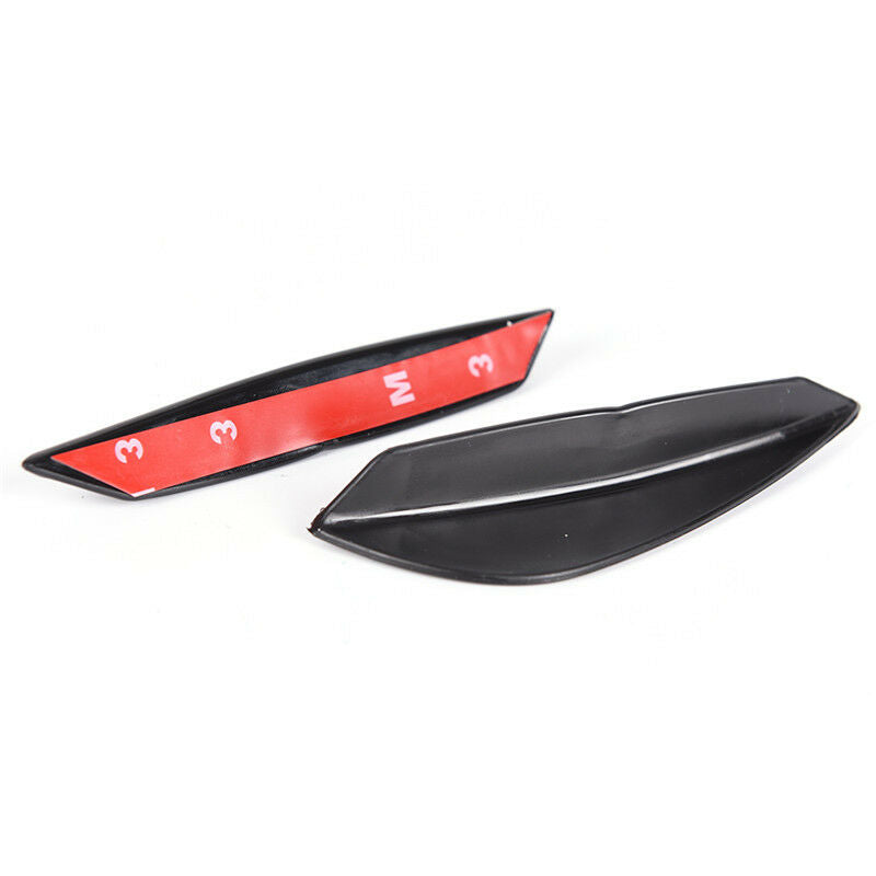 4PCS Universal Front Bumper Lip Splitter Fins Body Spoiler Canard Valence Chi Qx