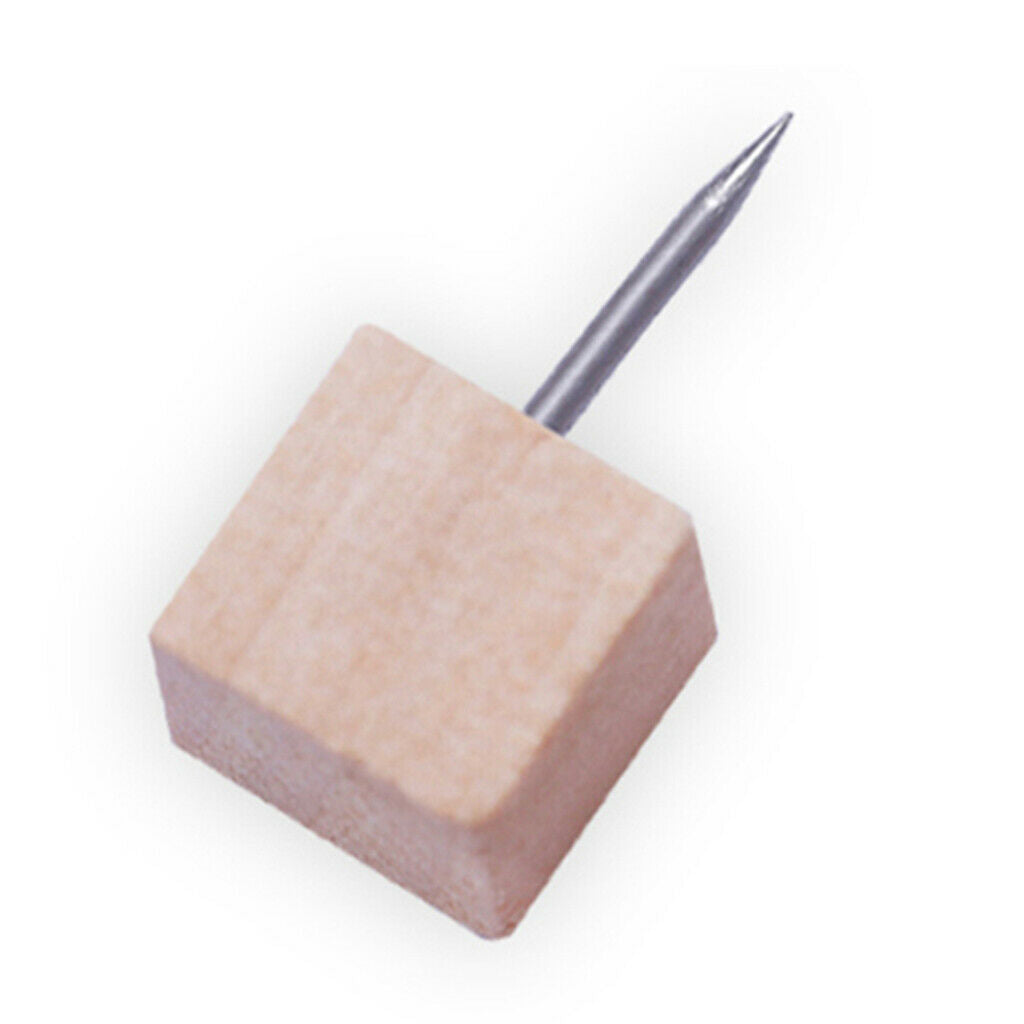 50pcs Push Pins Wood Wooden Thumb Tacks for Cork Boards Map Photo Calendars