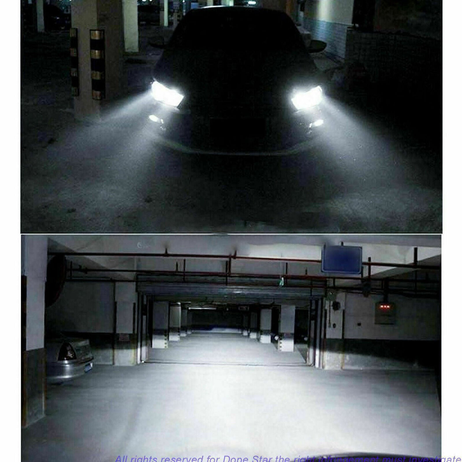 H1 COB Xenon 4x HID Car Headlight Hi/Lo Beam DRL Driving Lamp Bulb White 6000K