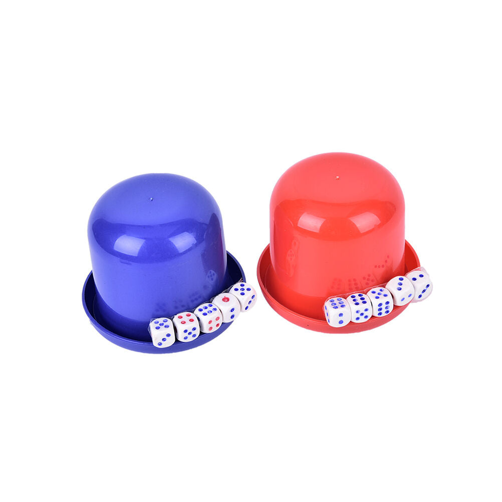 Bar Party Dice Cup Drinking Board Game Gambling Dice Box 10mm d6*5 Table Game.CH
