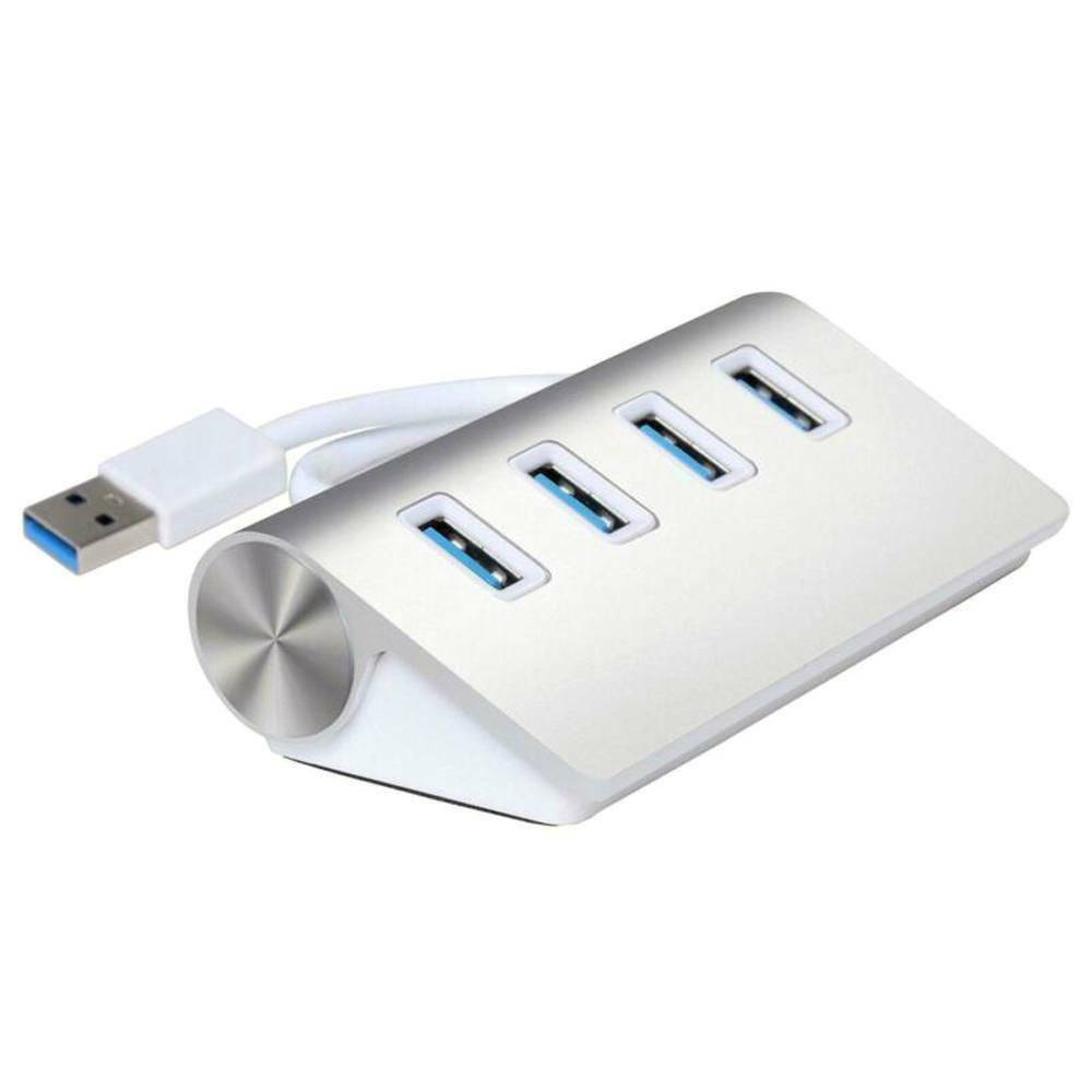 New 4-Port USB 3.0 Hub Adapter for PC Laptop Notebook Desktop Portable Durable!