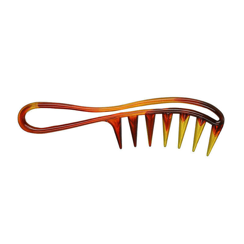 Amber Hair Comb Wide Tooth Shark Comb Anti-Static Curly Styling Combs Ha.l8