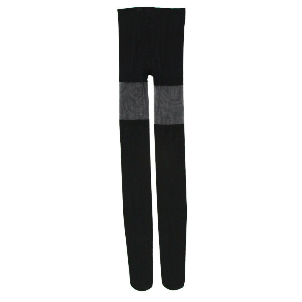 Women Ladies Sheer Black Pantyhose Tights Elastic Stockings Black pattern 5