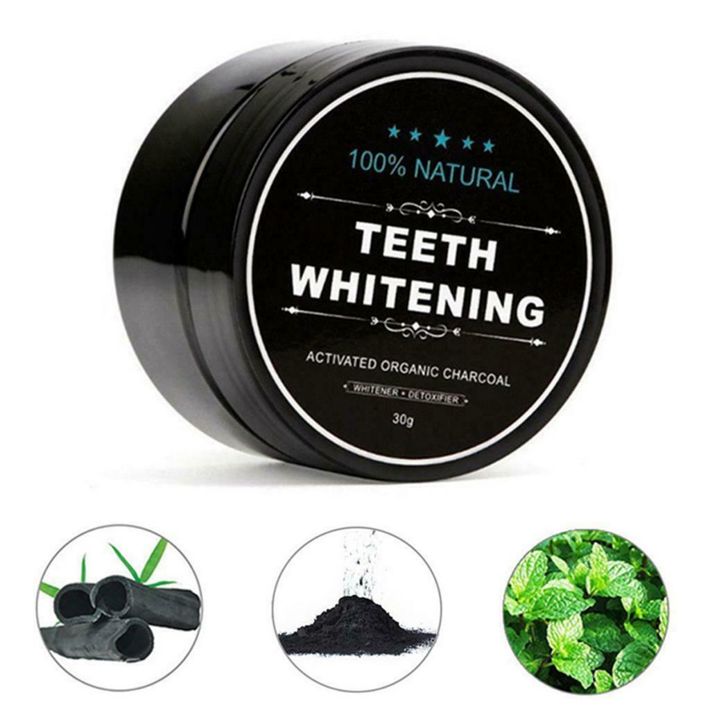 Activated Charcoal Powder Effectively Stains Remover Black Teeth Whitening
