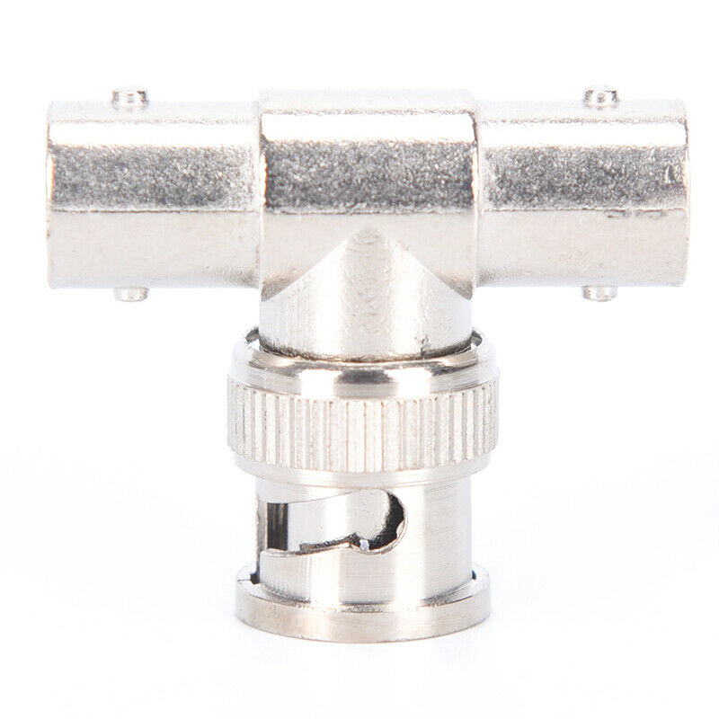 5x BNC Male To Dual 2 Female T Splitter Connector Adapter For CCTV Camera.l8