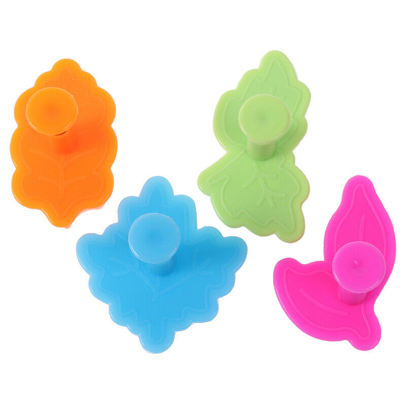 4Pcs/set Cookie Cutter Kit DIY Fall Maple Leaf Cake Mold Flower Plungers .l8