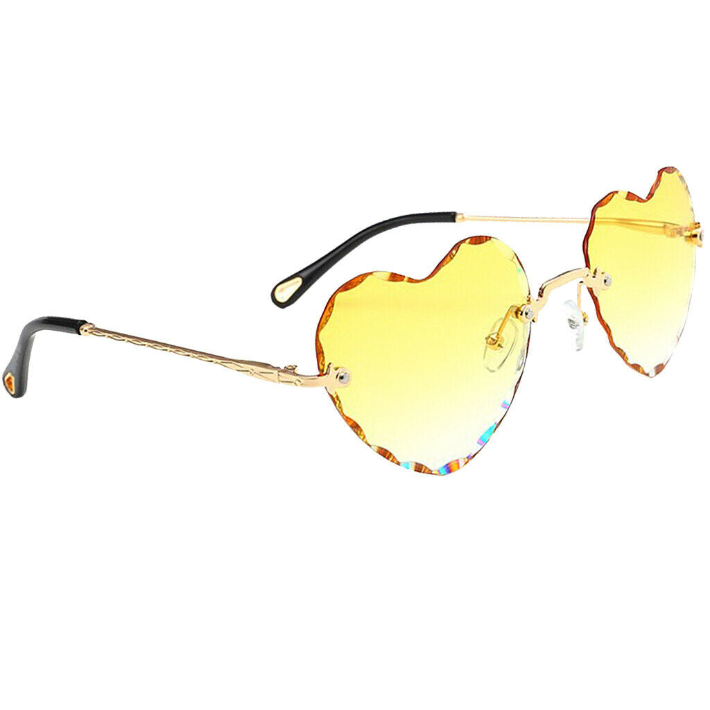 4x Womens Heart Shaped Sunglasses Classic Tinted Lens Eyewear UV 400 4colors