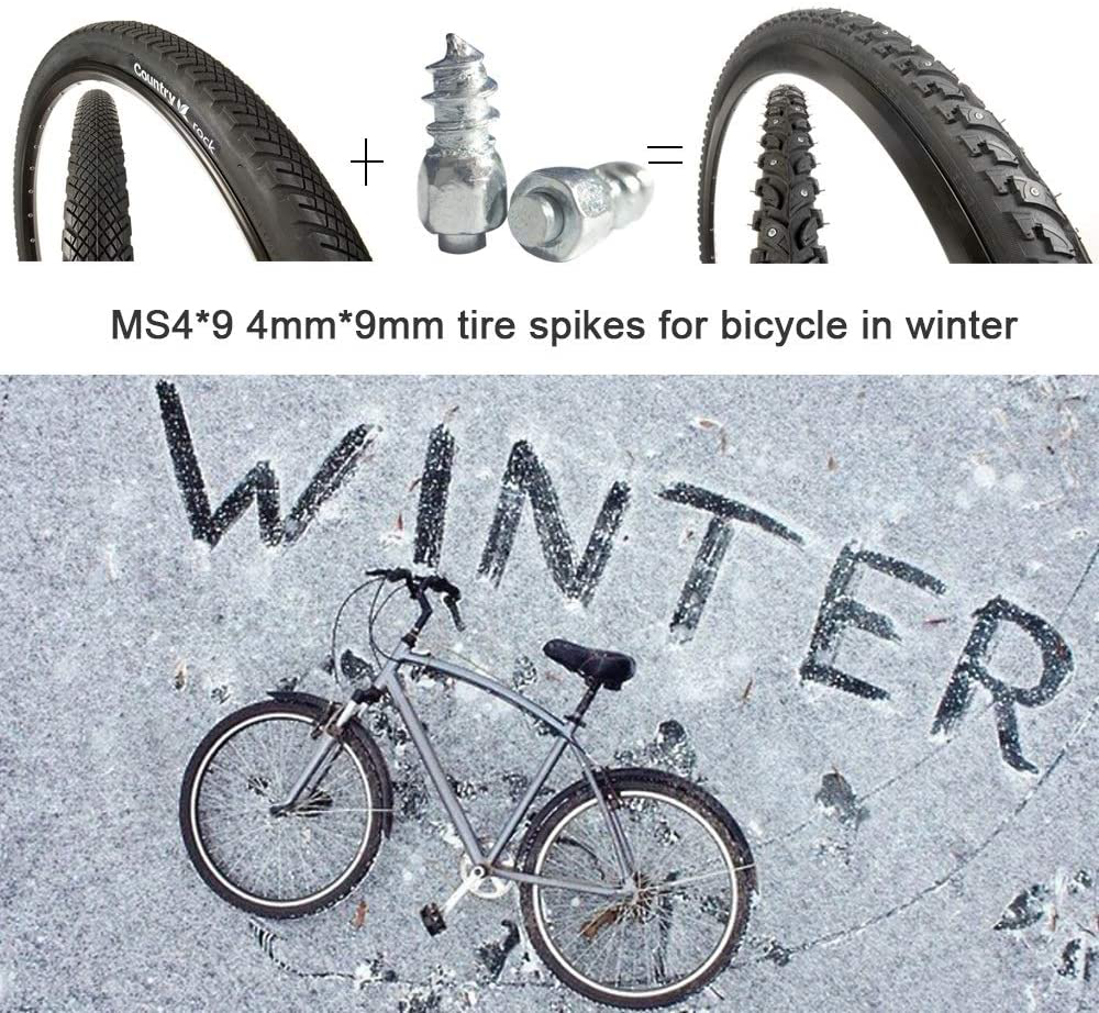 Marrkey 9mm Tires Studs Screw Ice Snow Carbide Spikes Wheel Tyres Studs for Bicy