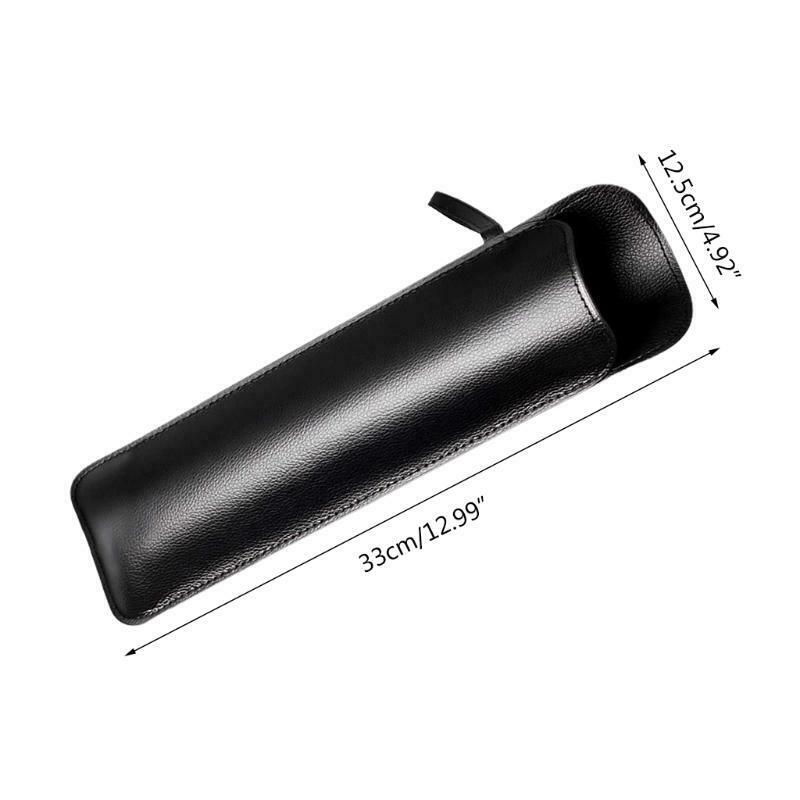 Black PU Leather Umbrella Cover Case Portable Waterproof Umbrella Storage Pocket