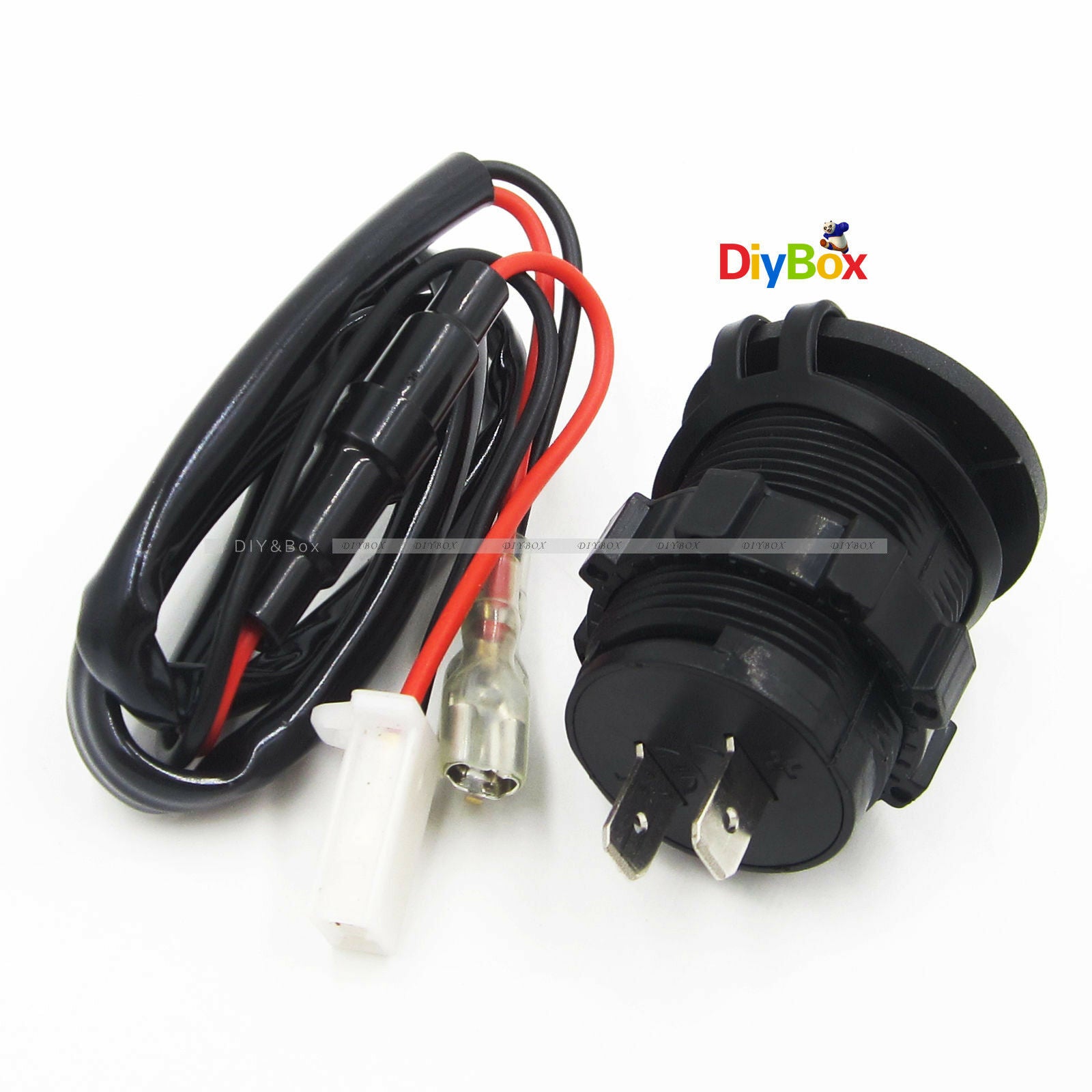 12-24V Splitter Dual USB Port Cigarette Lighter Socket Car Charger Power Adaptor