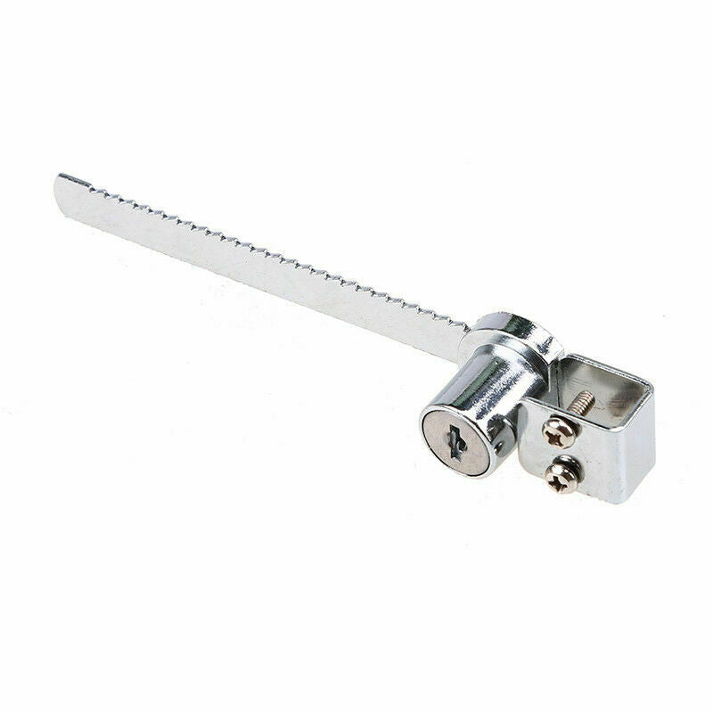 5.51" Glass Sliding Door Ratchet Lock Closet Zinc Alloy Lock Home Security