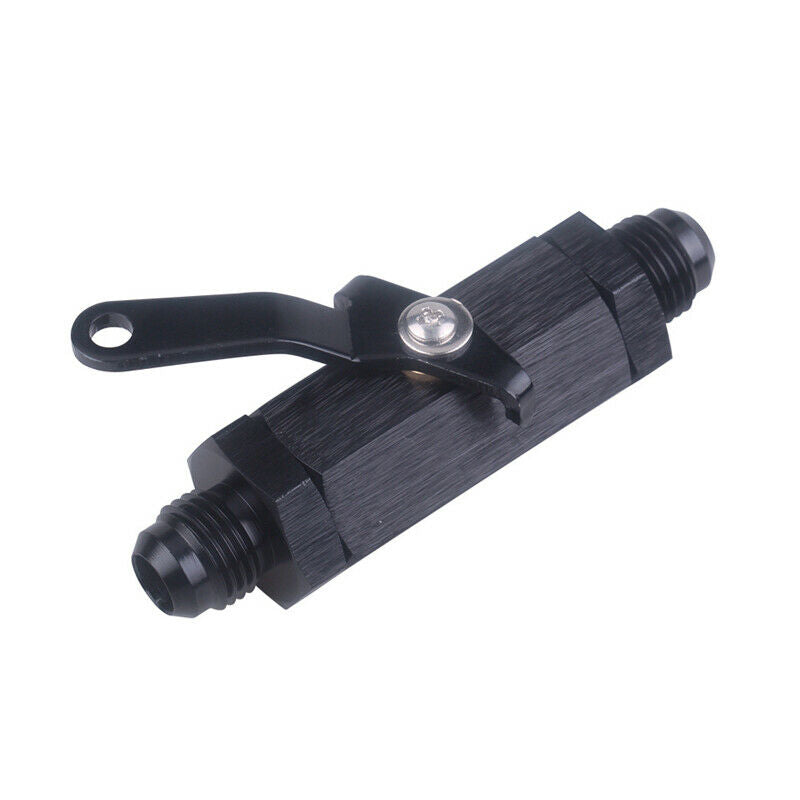 6AN Fuel Tank Handle Cut Off w/ Cable Lever Safety Roll Aluminium Shut Off Valve