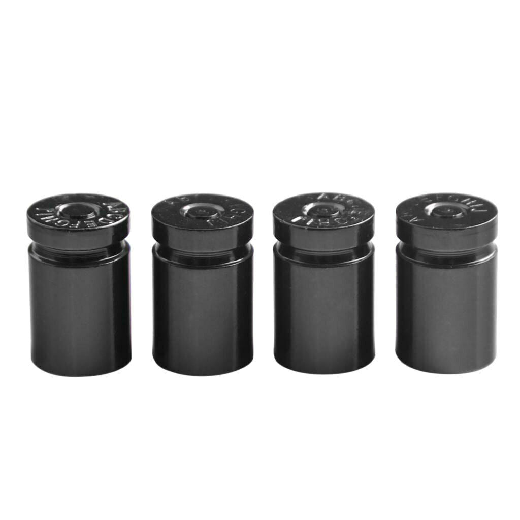 Pack of 4 Aluminum Alloy Car Truck Bicycle Tire Stem Valve Caps Dust Covers