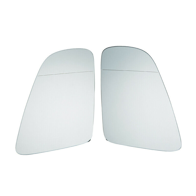 2Pcs Rear View Mirror Glas W/Backing White Right Left For Audi A3 A4 A6 S4 S5